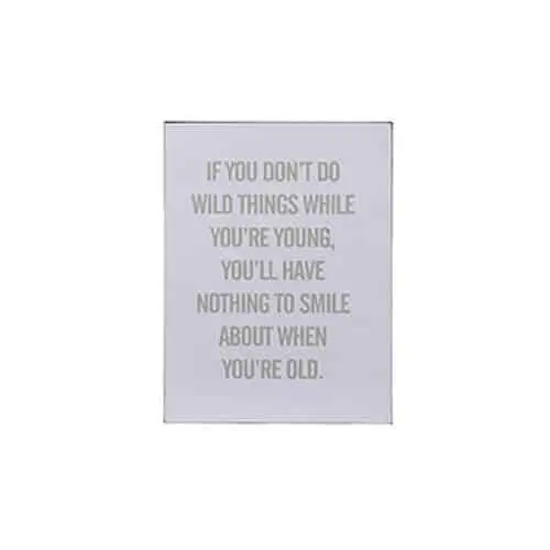 J-line tekstbord quote wit metaal | set van 4 - Afbeelding 4