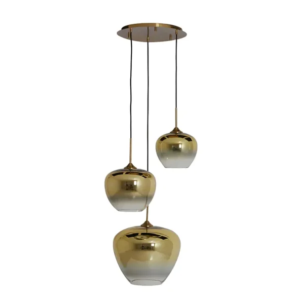 light & living hanglamp mayson - 3 lampen - goud