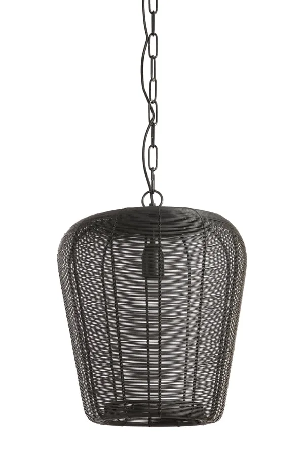 light & living hanglamp adeta - zwart - ø 31 cm