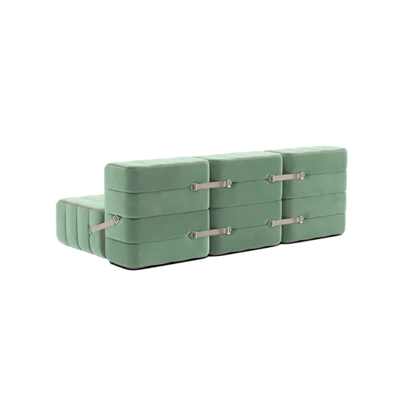 ambivalenz modulaire bank curt - 6 modules - licht groen - Afbeelding 3