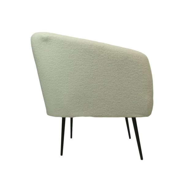 hsm collection chester fauteuil - wit bouclé - Afbeelding 3