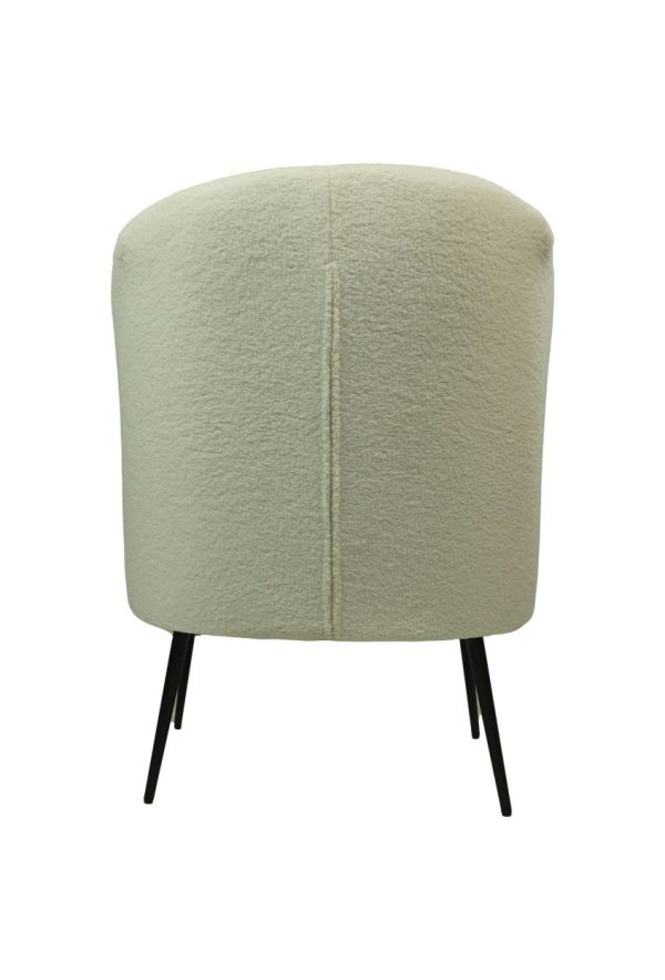 hsm collection chester fauteuil - wit bouclé - Afbeelding 4